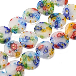 Handmade Millefiori Glass Beads Strands&nbsp;LK139