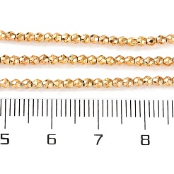 Electroplated Synthetic Non-magnetic Hematite Beads Strands&nbsp;G-H027-B01-01