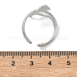 304 Stainless Steel Cuff Open Rings for Women&nbsp;RJEW-L341-01B-P