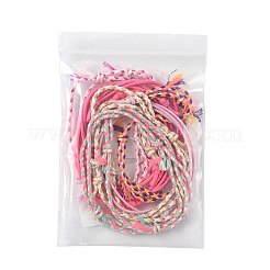 14Pcs 7 Colors Cotton Cord Bracelet Set for Men Women&nbsp;BJEW-FS00025-01