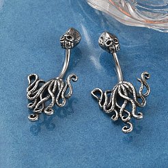 Octopus 316 Surgical Stainless Steel Belly Button Rings&nbsp;EJEW-G416-07AS