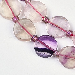 Natural Colorful Fluorite Beads Strands&nbsp;G-G182-G01-02