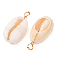 100Pcs Natural Cowrie Shell Pendants&nbsp;FIND-PH0021-26