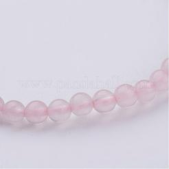 Natural Rose Quartz Beaded Stretch Bracelets&nbsp;BJEW-JB02459-01