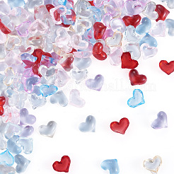 160Pcs 8 Colors Heart Resin Cabochons&nbsp;MRMJ-TA0001-51