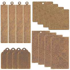 40Pcs 4 Style Metal Tags&nbsp;KK-SC0002-08