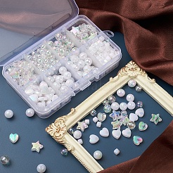 Eco-Friendly Transparent & Opaque Poly Styrene Acrylic Beads Set&nbsp;DIY-YW0005-04