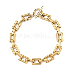 304 Stainless Steel Rectangle Link Chains Bracelets for Unisex&nbsp;BJEW-JB13794