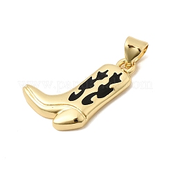 Brass Enamel Pendants&nbsp;KK-H267-117G-01