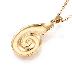 304 Stainless Steel Pendant Necklaces&nbsp;NJEW-T018-26G