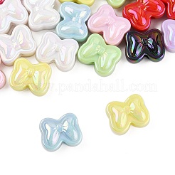 40Pcs UV Plating Opaque Acrylic Beads&nbsp;OACR-FS0002-28
