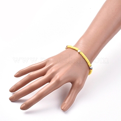 Handmade Polymer Clay Heishi Bead Stretch Bracelets&nbsp;BJEW-JB05077-02
