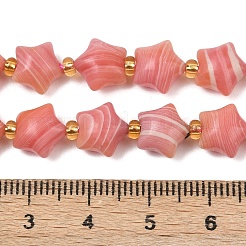 Synthetic Rhodochrosite Beads Strands&nbsp;G-Z080-A13-10mm