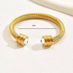 201 Stainless Steel Thick Cuff Bangles&nbsp;AS5060-1