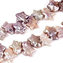 Natural Baroque Keshi Pearl Beads Strands&nbsp;PEAR-S020-Z04-03A