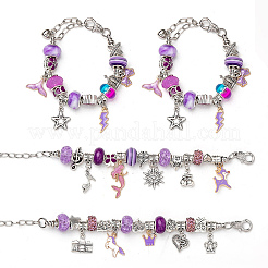 DIY Alloy European Bracelets Making Kits&nbsp;DIY-I108-01A
