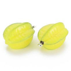 Opaque Resin Pendants&nbsp;X-RESI-S356-077