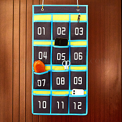 Oxford Cloth Classroom Hanging Pocket Chart for Cell Phones&nbsp;AJEW-WH0314-188