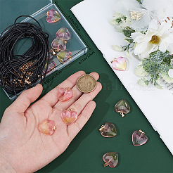 Valentine's Day DIY Pendant Necklaces Making Kits&nbsp;DIY-BBC0002-15B
