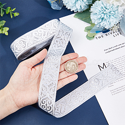 Ethnic Embroidery Polyester Flat Ribbons&nbsp;OCOR-WH0060-37B