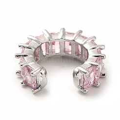 Cubic Zirconia Tennis Cuff Earrings&nbsp;EJEW-K093-09P-04