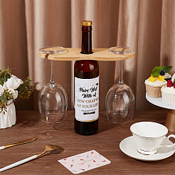 Bamboo Wood Wine Glass Rack Under Cabinet&nbsp;ODIS-WH0025-214A