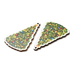 Single Face Christmas Printed Wood Big Pendants&nbsp;WOOD-D025-40