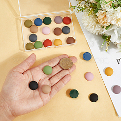 48Pcs 12 Colors Opaque Resin Cabochons&nbsp;CRES-PH0001-32