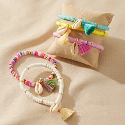 15 Colors Handmade Polymer Clay Beads Strands&nbsp;CLAY-US0001-01