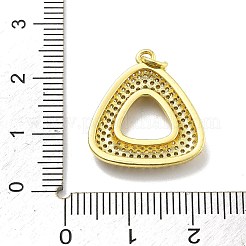 Rack Plating Brass Micro Pave Cubic Zirconia Pendants&nbsp;KK-D359-35G