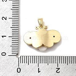 Brass Micro Pave Cubic Zirconia Pendants&nbsp;KK-H089-18G