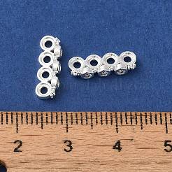 Rack Plating Brass Pave Clear Cubic Zirconia Spacer Bars&nbsp;KK-B088-11C-S