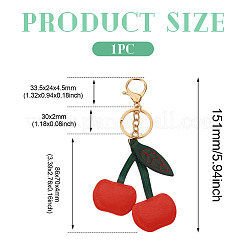 1Pc PU Leather Alloy Keychains&nbsp;KEYC-TA0001-47C