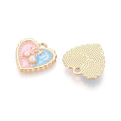 Alloy Enamel Pendants&nbsp;PALLOY-T092-38G-02