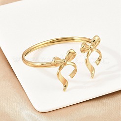 304 Stainless Steel Cuff Bangles for Women&nbsp;LS-BJEW-A147-01C-G