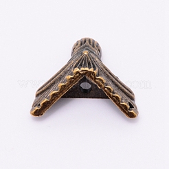Zinc Alloy Box Corner Protectors&nbsp;PALLOY-WH0070-91AB