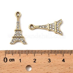 UV Plating Alloy Rhinestone Pendants&nbsp;FIND-A054-07G