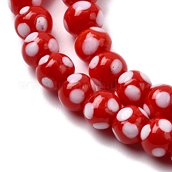 Handmade Lampwork Beads&nbsp;LAMP-D002-6mm-01