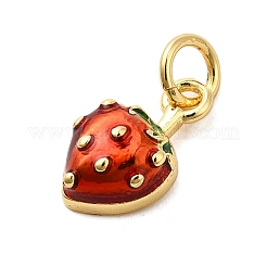 Brass Enamel Charms&nbsp;KK-P303-06D-G