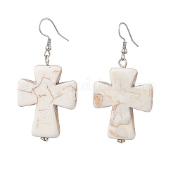Synthetic Magnesite Dangle Earrings&nbsp;EJEW-JE06854