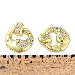 Brass with Cubic Zirconia Pendants&nbsp;KK-K353-06G