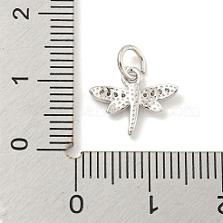 Rack Plating Brass Micro Pave Clear Cubic Zirconia Pendants&nbsp;LS-KK-B093-10A-P