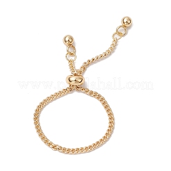 Adjustable Twisted Brass Curb Chains Finger Rings for Women&nbsp;RJEW-JR00865