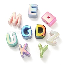 UV Plating Rainbow Iridescent Acrylic Beads&nbsp;OACR-C012-01-1
