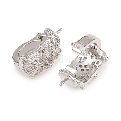 Brass Micro Pave Cubic Zirconia Peg Bails&nbsp;KK-C075-46P
