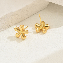 Stainless Steel Flower Stud Earrings&nbsp;FM0069