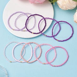 10Pcs Glass Seed Beads Stretch Bracelets for Women&nbsp;BJEW-MZ00271