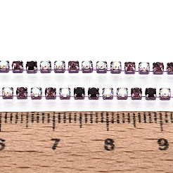 Iron Rhinestone Cup Chains&nbsp;CH-T007-02A-04