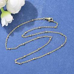Brass Satellite Chains Necklace for Women&nbsp;NJEW-P265-38G