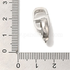 Brass Fold Over Clasps&nbsp;KK-K389-108P